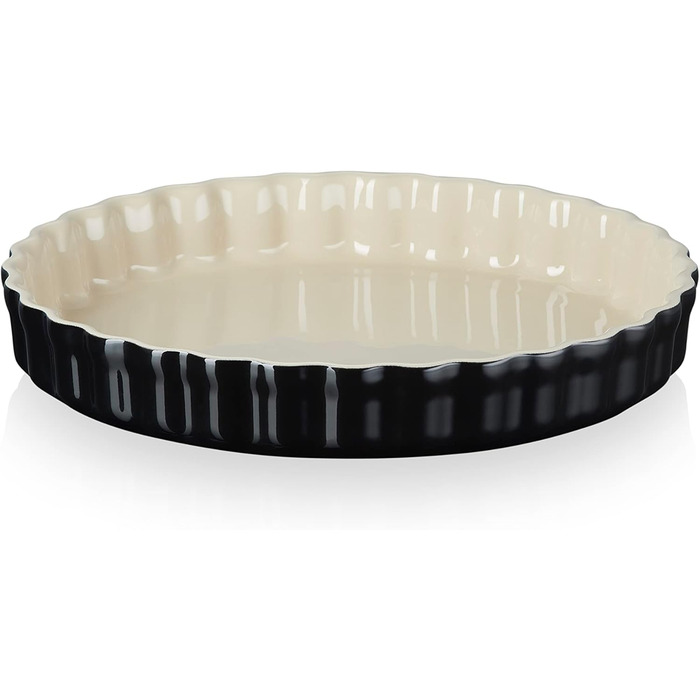 Форма для випічки LE CREUSET, 2.1 л, 28 см, кераміка, чорна, блискуча