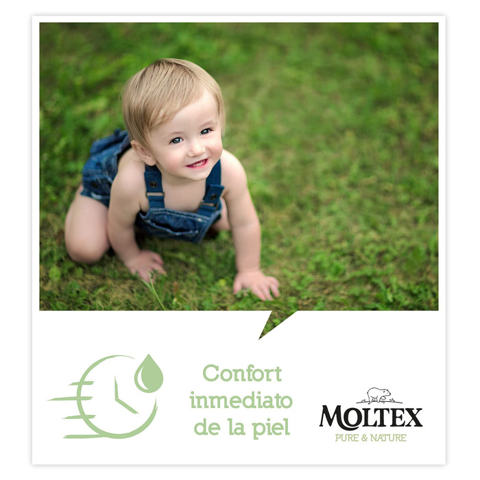 Екологічні підгузки Moltex Pure & Nature, розмір 1 (2-5 кг), 88 шт