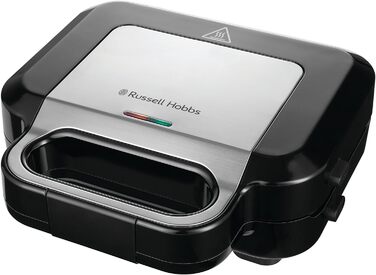 Мультифункціональний пристрій Russell Hobbs 3-в-1: сендвічниця, вафельниця, гриль Creations, антипригарне покриття, глибокі пластини, підходить для миття в посудомийці, BPA безпечний, модель 26810-56