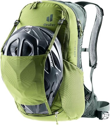 Рюкзак для велосипеда Deuter Race Air 14+3 л, Meadow-ivy, вентиляція спини