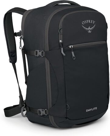 Рюкзак для подорожей Osprey Daylite Carry-On 44 л, чорний, міцний та легкий, ручна поклажа