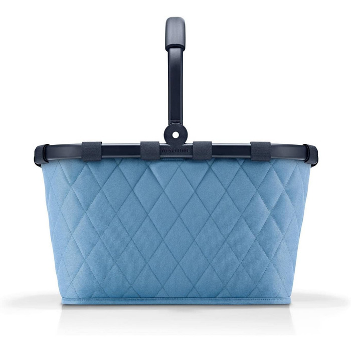 Кошик для покупок Reisenthel Carrybag Rhombus Blue, водовідштовхувальний, міцний, з великою місткістю та внутрішньою кишенею