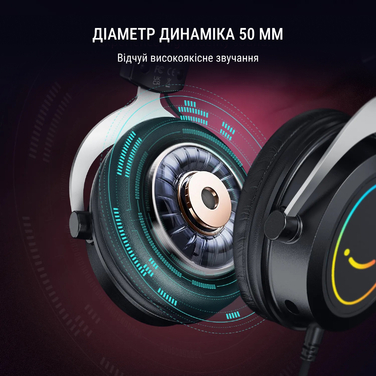 Гарнітура Fifine RGB H3W