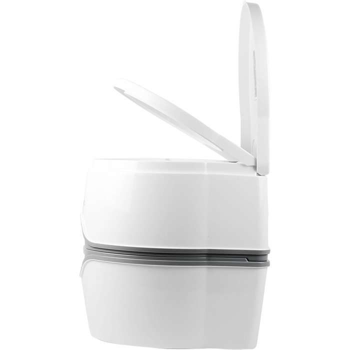 Переносний хімічний туалет Thetford Porta Potti 565 P Qube, біло-сірий, 448 x 388 x 450 мм