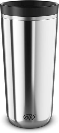 Термокружка Alfi ISO COFFEE MUG PRO: нержавіюча сталь, 0.38 л, для кави з собою, зберігає тепло 6 год, холод 12 год, BPA-free, миється в посудомийній машині