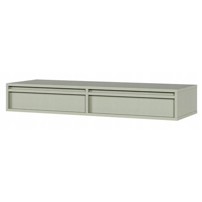 Тумба під умивальник Selsey у матових відтінках зеленого, 110 x 17 x 38,4 см