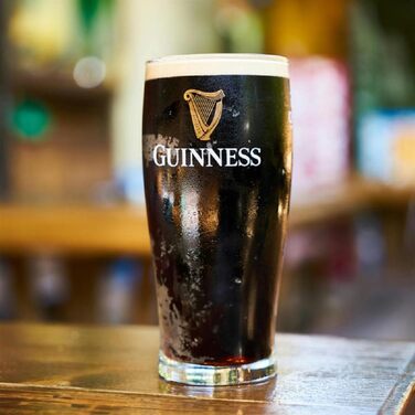 Набір пивних келихів Guinness 4 шт по 568 мл з логотипом та арфою