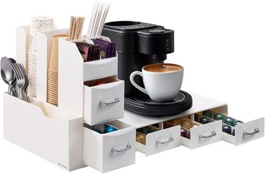 Тримач для капсул кави Navaris - органайзер для капсул Nespresso та інших стандартних розмірів (кремовий)
