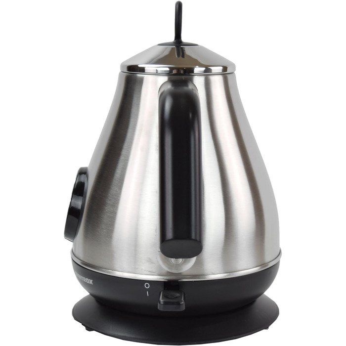 Електрочайник Syntrox Germany WK-2200W-1.7T, 2200 Вт, 1.7 л, нержавіюча сталь, з термометром, бездротовий, 360°, чайник для води та чаю