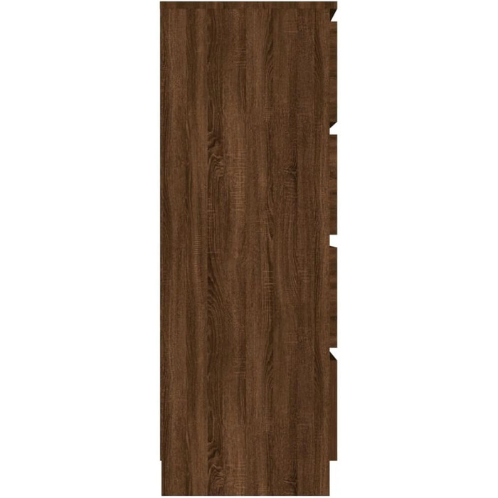 Комод vidaXL з 4 шухлядами, бетонно-сірий, 60x35x98,5 см, сучасний, деревостружкова плита, для вітальні, з великим місцем для зберігання