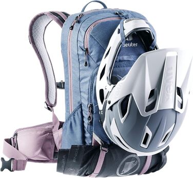 Жіночий велосипедний рюкзак Deuter Attack 14 SL з протектором, 14 л, синій Marine-grape