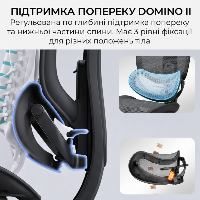 Крісло офісне Sihoo C300 LITE V2 Black