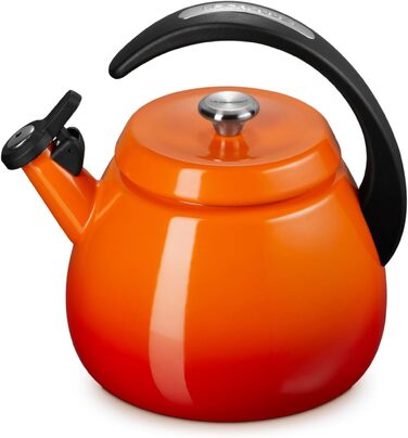Емальований ковш Le Creuset з кришкою, 2.2 л, колір Flame (вогняний)