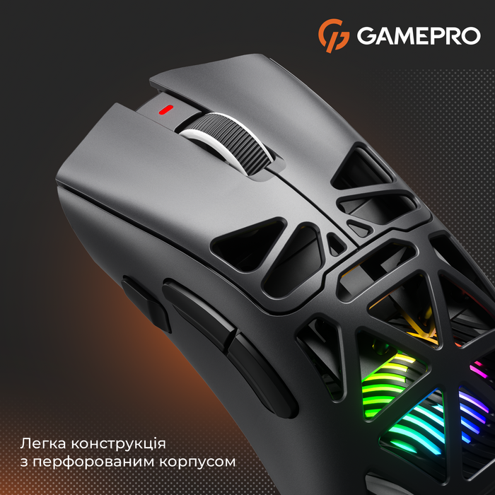 Бездротова ігрова миша GamePro Genesis Hollow (GM870HW)