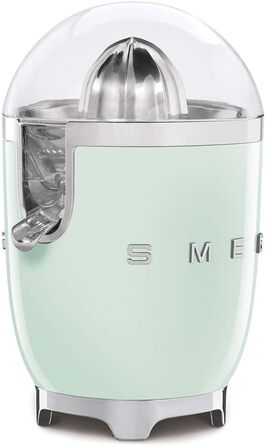 Соковитискач для цитрусових SMEG CJF11PGEU електричний, 70 Вт, нержавіюча сталь, захист від капання, пастельно-зелений