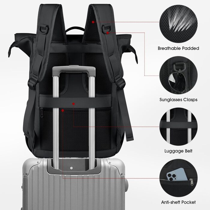 Водонепроникний рюкзак Lubardy Rolltop для ноутбука 17,3