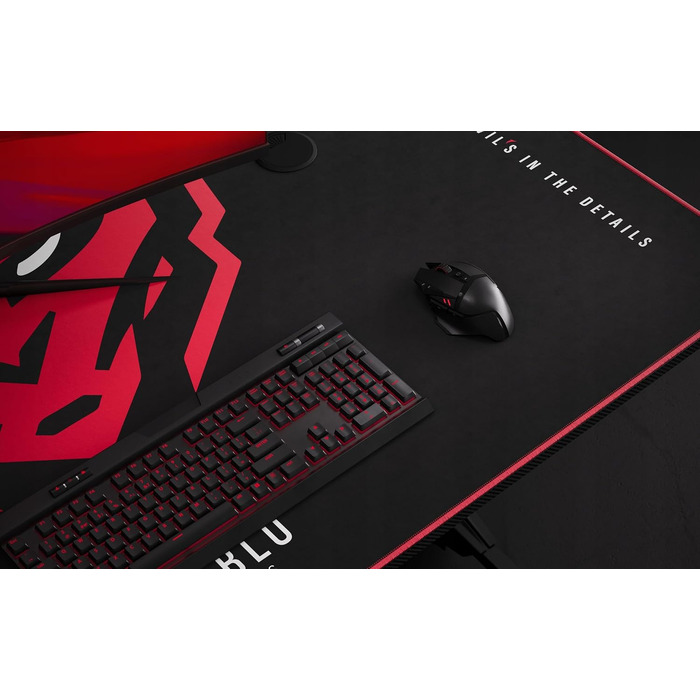 Ігровий стіл Diablo Gaming для ПК та комп'ютера, 160x75x75 см, чорний