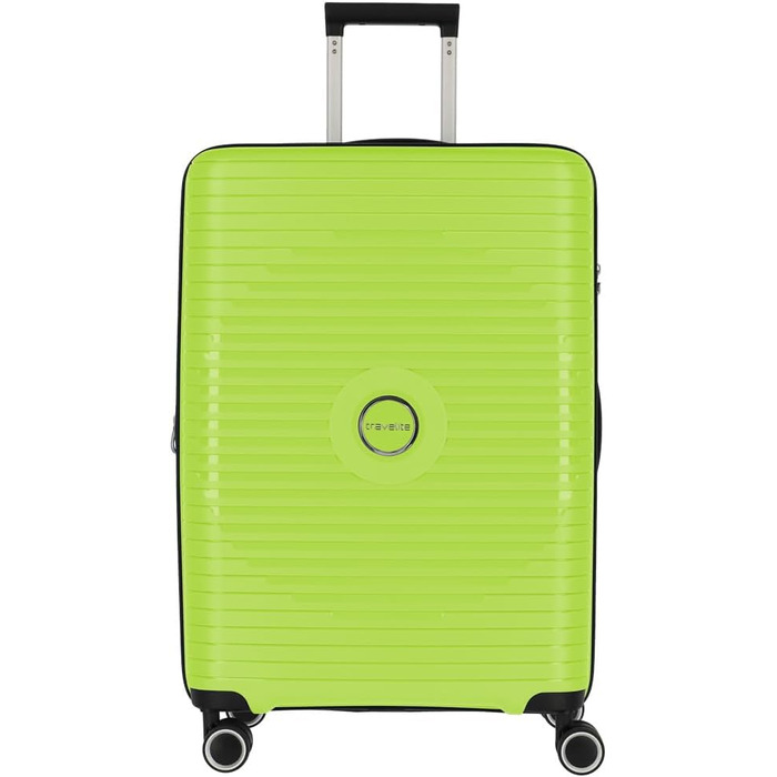 Валіза Travelite ORBITA середня, жорсткий корпус, розширювана, 4 колеса, TSA-замок, 67 см, 68-78 л, лимонна
