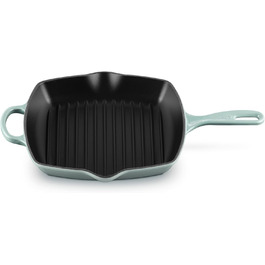 Гриль Le Creuset з чавуну, емальований, квадратний, 26 см, колір Морська сіль