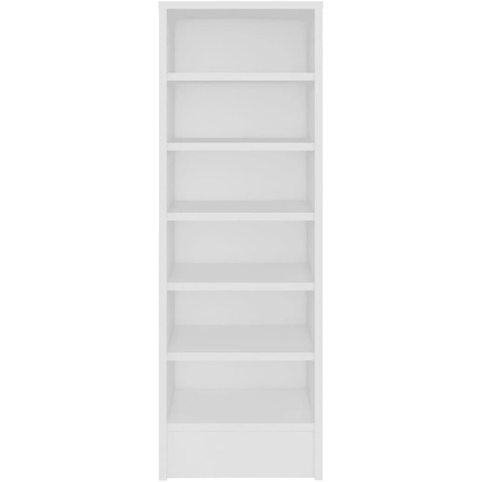 Шафа для взуття vidaXL з 6 відділеннями, біла, 31,5x35x90 см, ДСП, органайзер-комод для зберігання взуття