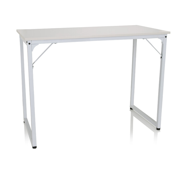 Письмовий стіл для комп'ютера WORKSPACE I 100 x 50 см, білий, hjh OFFICE