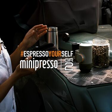 WACACO Minipresso GR2 - портативна кавомашина для кемпінгу (сіро-оливковий)