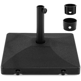 Підставка для парасольки COSTWAY 23 кг на колесах для труб 38/48 мм, кругла, для саду/балкону (55x55x41 см)