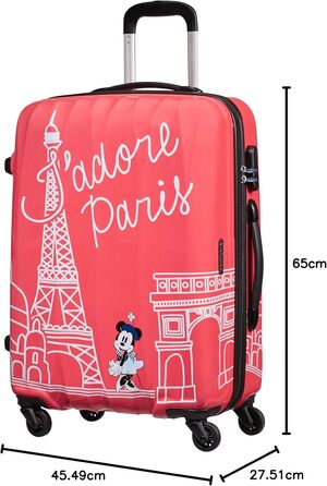 Дитяча валіза American Tourister Disney Legends Spinner S, 65 см, 36 л, багатоколірна (Minnie Paris)