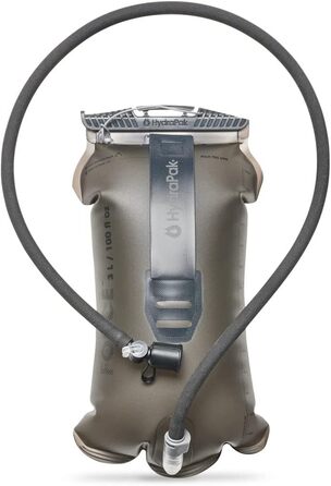 Гідратор Hydrapak Force Mammoth Grey 3 л – питна система для туризму, водний резервуар, сірий
