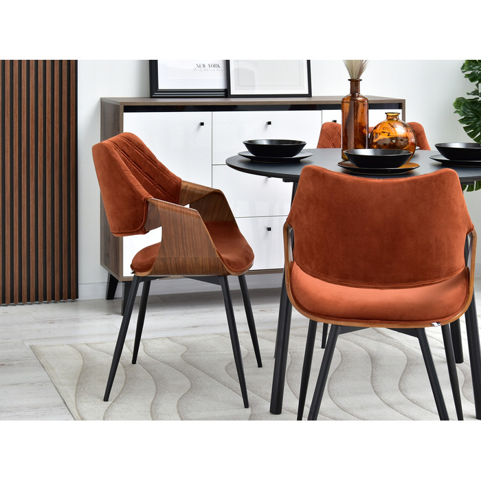 Стілець Mebel-Partner, тканина, помаранчевий, 1 шт.