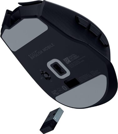 Бездротова ігрова миша Razer Basilisk Mobile AI Prompt Master, сенсор Focus X 18K, три режими підключення, перемикачі Gen-3, чорна