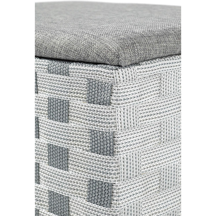 Kobolo кошик для білизни з нейлону, сірий-білий, 44x32x52 см