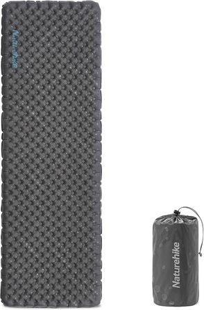 Туристичний килимок Naturehike Thermal 3.5R, ультралегкий, самонадувний, для кемпінгу, 4 сезони, -6℃, з надувною сумкою, висока ізоляція для зими