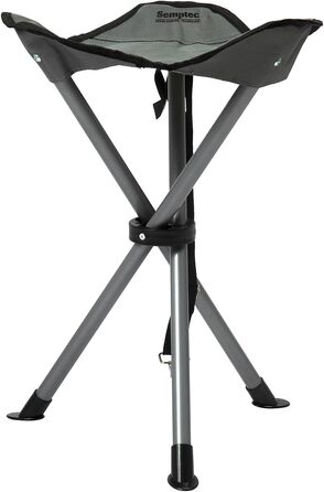 Складаний триногий кемпінговий стілець Semptec Urban Survival Technology, висота сидіння 43 см, з сумкою та ременем для перенесення