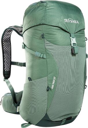 Рюкзак для туризму Tatonka Hike Pack 22, 22 л, з вентиляцією спини та дощовиком, салатовий