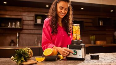 Блендер Braun PowerBlend 9 JB9040BK чорний, 1600 Вт, 2л, 18 програм, 10 швидкостей
