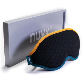 NUYX® 3D маска для сну Eclipse Black – затемнювальна, зручна, анатомічна пов'язка на очі
