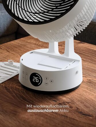Вентилятор підлоговий MeacoFan Sefte®: тихий (25 дБ), з пультом, дисплеєм, 3D-коливаннями, таймером, нічний режим, для спальні та вітальні, 3 роки гарантії