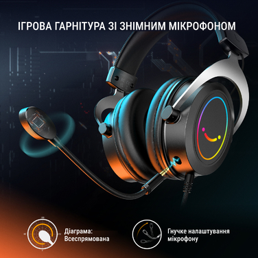 Гарнітура Fifine RGB H3W