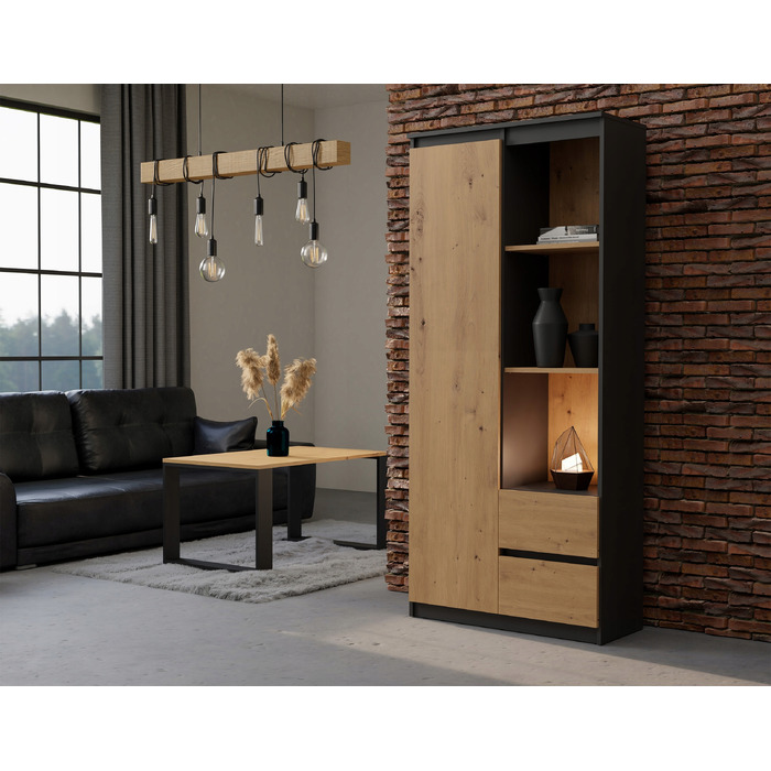 Стелаж TopEshop TES, 80 x 180 x 35 см, багатоколірний