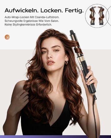 Стайлер для волосся 6 в 1 7MAGIC Airstyler: іонний фен та автоматичний плойка-локони (Obsidian)