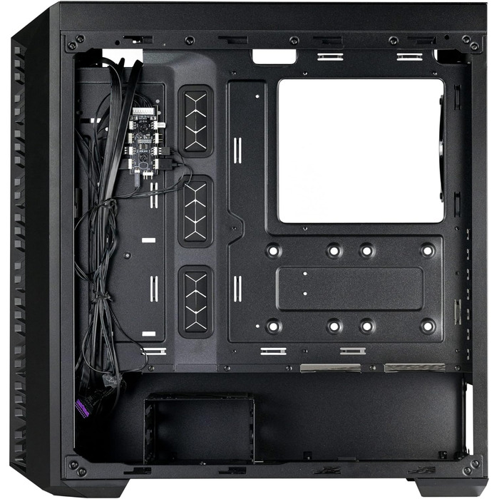 Корпус для ПК Cooler Master MasterBox 520 Mesh, Mid-Tower ATX, 3 встановлених вентилятори, сітчаста передня панель, скляна бічна стінка, ARGB-контролер, чорний