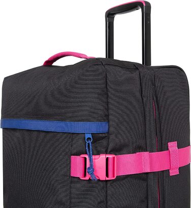 Велика дорожня валіза Eastpak TRANVERZ L 121 л, 79 см, темно-синя (Kontrast Escape Navy), на колесах, преміум-якість