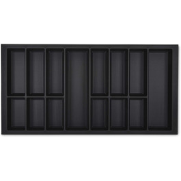 Вставка для столових приладів ORGA-BOX VII чорна 926x474 мм для ящиків Siematic, Schüller, кухонь, корпус 1000 мм