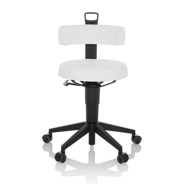 Робочий табурет / балансирне крісло TOP WORK FLEX PU white hjh OFFICE