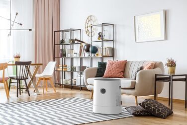 Зволожувач повітря BONECO W220, 6 л, для кімнат до 50 м², дуже тихий <35 дБ, 2 режими, авто-вимкнення, верхнє наповнення, білий
