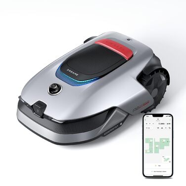 Робот-газонокосар Dreame A1 Pro без дроту, LiDAR 360°, 2000 м², керування через додаток, OmniSense, розумне уникнення перешкод (56.5 x 27 x 43.9 см)