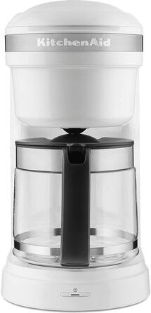 Кавоварка крапельна KitchenAid 5KCM1208EWH, біла, скляний глечик