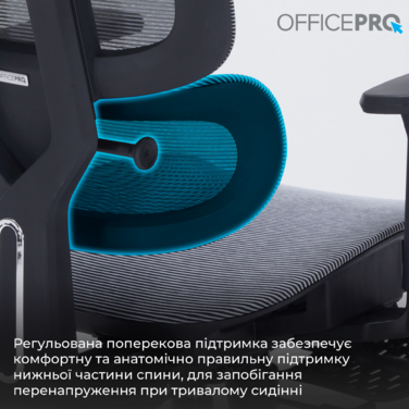 Крісло офісне OfficePro Skyline OC750-B-DG-DG