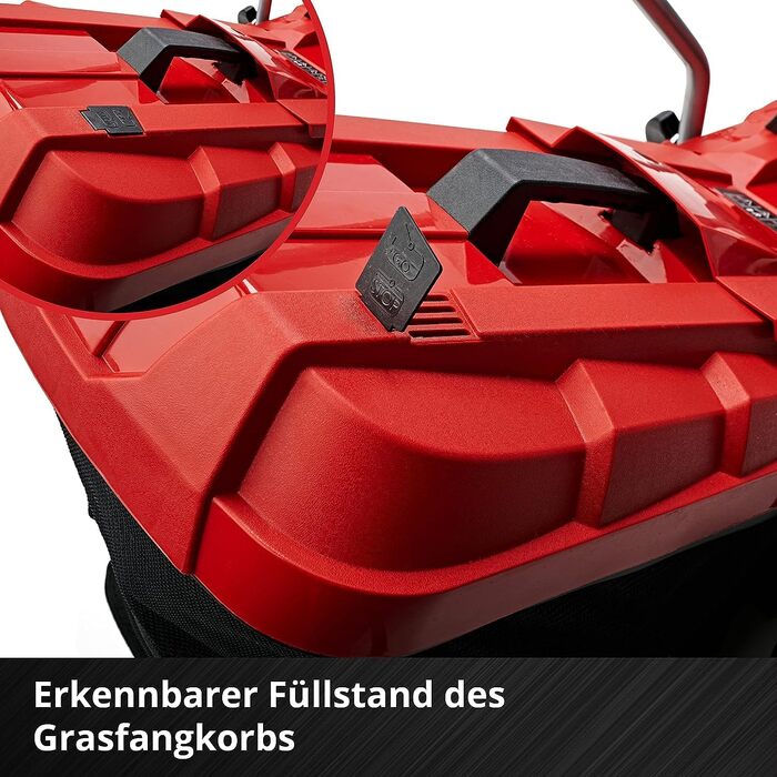 Акумуляторний газонокосарка Einhell GE-CM 18/33 Li Kit Power X-Change (18 В, ширина косіння 33 см, до 200 м², Brushless, кошик 30 л, висота косіння 25-65 мм, з акумулятором 4,0 Ah + зарядним пристроєм)